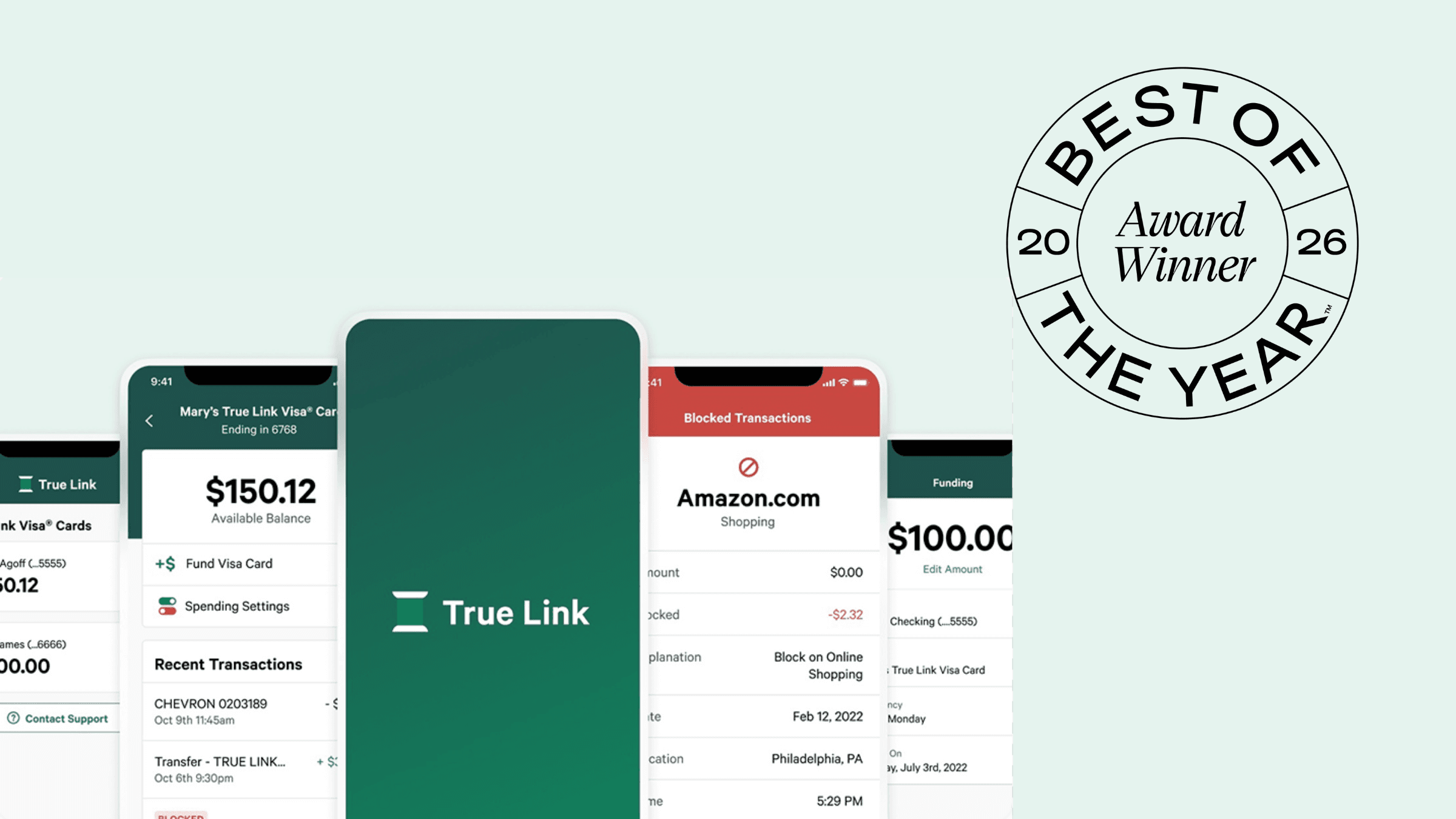 2026 Winner: True Link Visa Prepaid Card